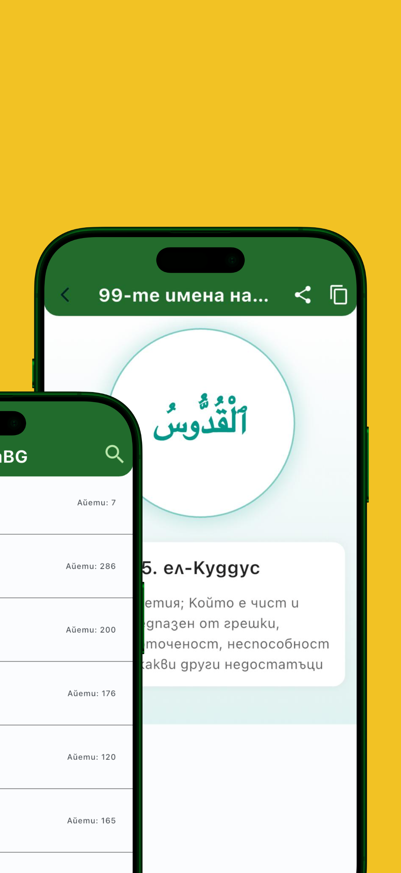 MuslimBG Quran screen